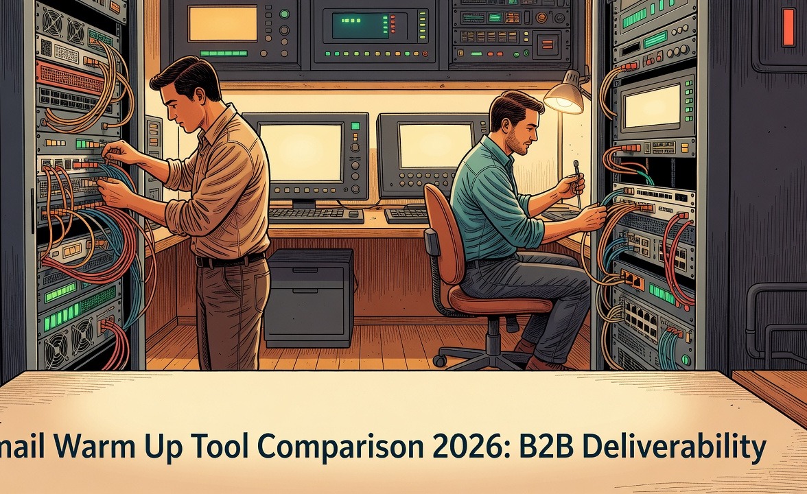 RevOps engineer adjusting settings on an email warm up tool dashboard while monitoring per-provider inbox placement indicators
