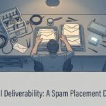 hands sorting envelopes at a triage station for cold email deliverability diagnosis