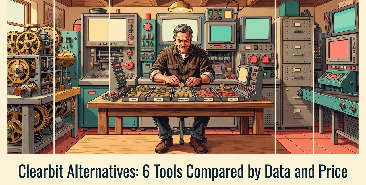 Clearbit Alternatives: 6 Tools Compared by Data and Price
