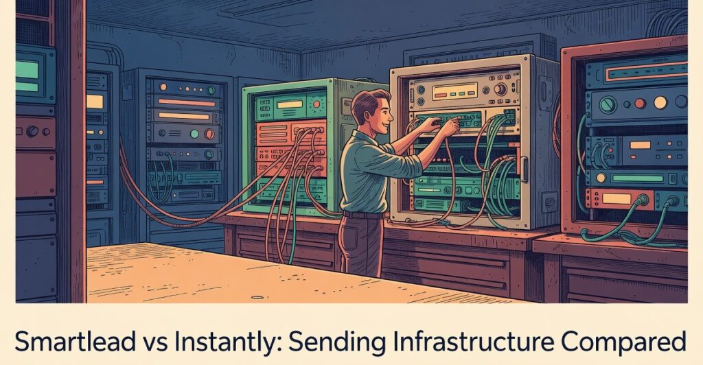smartlead vs instantly sending infrastructure comparison side by side