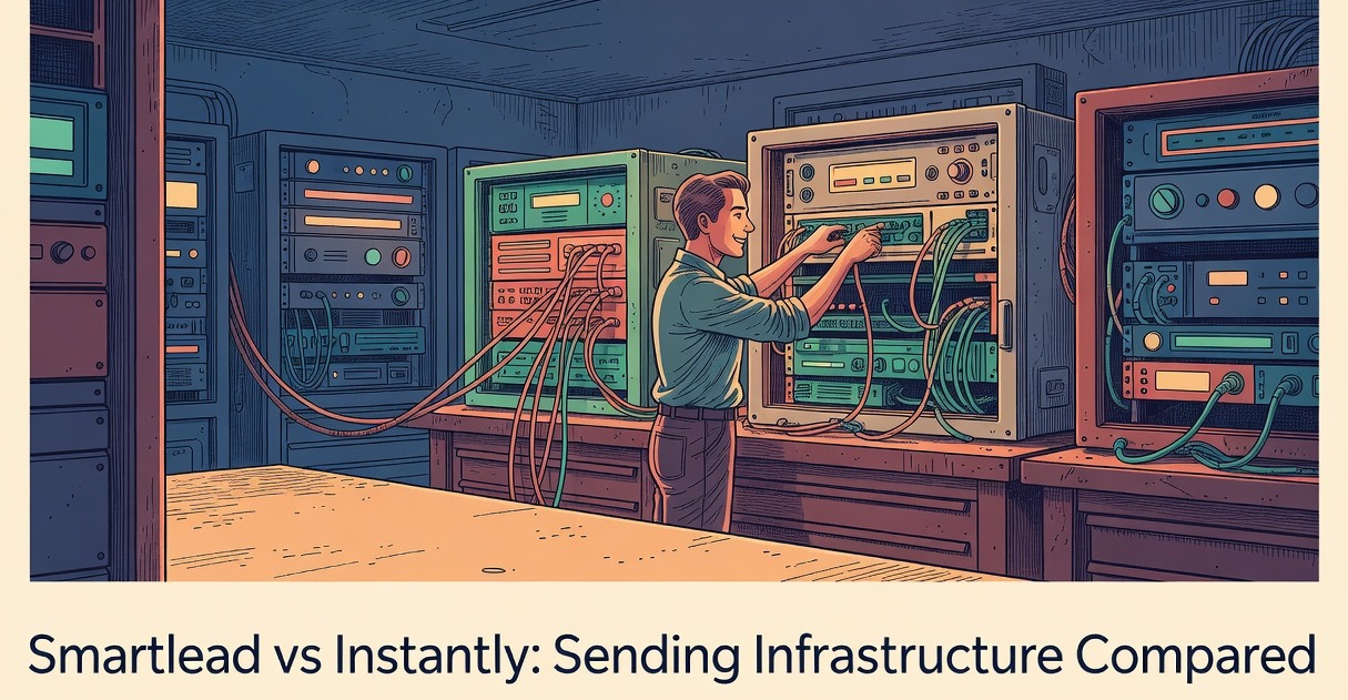 smartlead vs instantly sending infrastructure comparison side by side